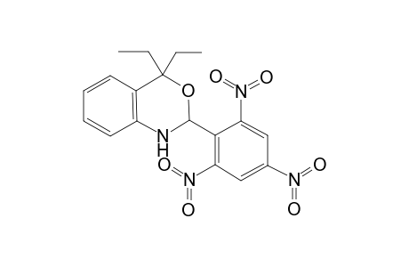 2H-3,1-benzoxazine, 4,4-diethyl-1,4-dihydro-2-(2,4,6-trinitrophenyl)-
