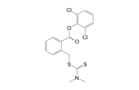 alpha-mercapto-o-toluic acid, 2,6-dichlorophenyl ester, dimethyldithiocarbamate (ester)