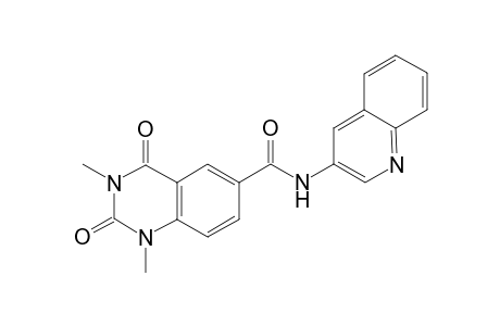 1,3-Dimethyl-2,4-dioxo-N-(quinolin-3-yl)-1,2,3,4-tetrahydroquinazoline-6-carboxamide