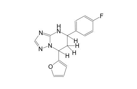 [1,2,4]triazolo[1,5-a]pyrimidine, 5-(4-fluorophenyl)-7-(2-furanyl)-4,5,6,7-tetrahydro-