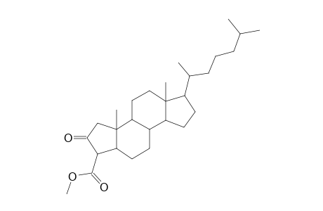 A-Norcholestane-3-carboxylic acid, 2-oxo-, methyl ester, (3.alpha.)-