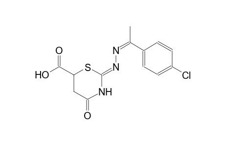 2H-1,3-thiazine-6-carboxylic acid, 2-[(2Z)-2-[1-(4-chlorophenyl)ethylidene]hydrazono]tetrahydro-4-oxo-, (2Z)-