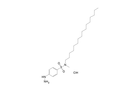 p-hydrazino-N-hexadecyl-N-methylbenzenesulfonamide, monohydrochloride