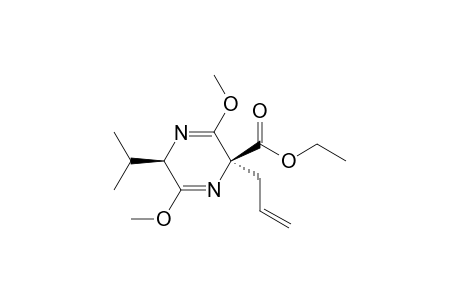 (2R,5S)-5-Allyl-2,5-dihydro-3,6-dimethoxy-5-ethoxycarbonyl-2-isopropylpyrazine