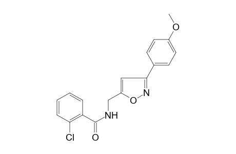benzamide, 2-chloro-N-[[3-(4-methoxyphenyl)-5-isoxazolyl]methyl]-