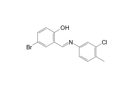 4-bromo-2-[N-(3-chloro-p-tolyl)formimidoyl]phenol