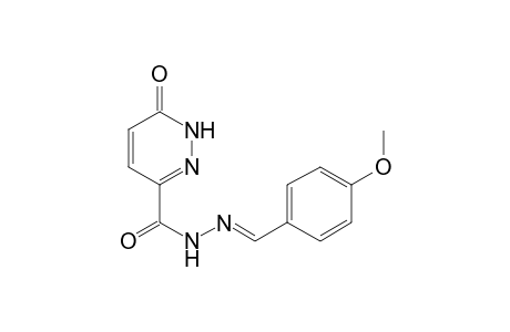 6-keto-N-[(E)-p-anisylideneamino]-1H-pyridazine-3-carboxamide