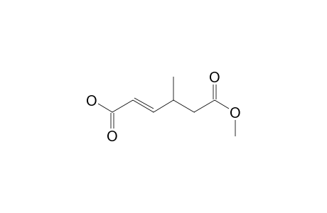 (E)-6-keto-6-methoxy-4-methyl-hex-2-enoic acid