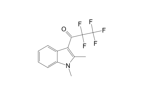 1,2-DIMETHYL-3-PENTAFLUOROPROPIONYL-INDOLE