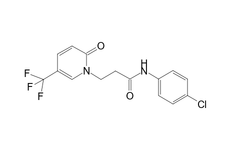 N-(4-Chlorophenyl)-3-(2-oxo-5-(trifluoromethyl)-1(2H)-pyridinyl)propanamide