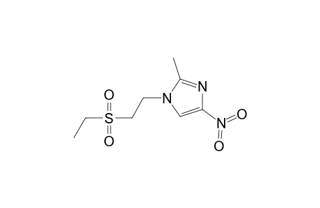 ethyl 2-(2-methyl-4-nitro-1H-imidazol-1-yl)ethyl sulfone