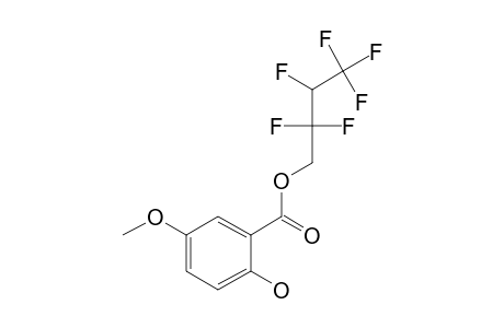 2-Hydroxy-5-methoxybenzoic acid, 2,2,3,4,4,4-hexafluoro-1-butyl ester