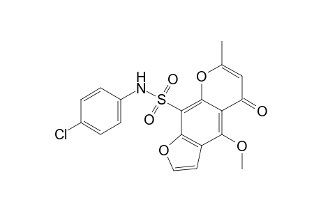 N-(4-CHLORO-PHENYL)-4-METHOXY-7-METHYL-5-OXO-5H-FURO-[3.2-G]-[1]-BENZOPYRAN-9-SULFONAMIDE