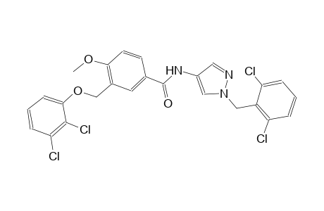 N-[1-(2,6-dichlorobenzyl)-1H-pyrazol-4-yl]-3-[(2,3-dichlorophenoxy)methyl]-4-methoxybenzamide