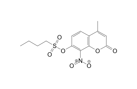 4-Methyl-8-nitro-2-oxo-2H-chromen-7-yl butane-1-sulfonate