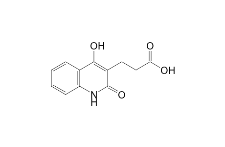 1,2-Dihydro-4-hydroxy-2-oxo-3-quinolinepropionic acid