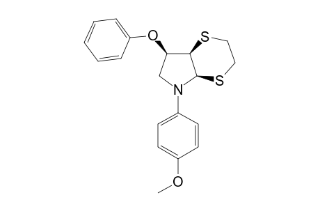 (1R*,6R*,9S*)-2,5-Dithia-7-(p-methoxyphenyl)-9-phenoxy-7-azabicyclo[4.3.0]nonane