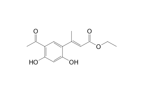 (E)-3-(5-acetyl-2,4-dihydroxy-phenyl)but-2-enoic acid ethyl ester