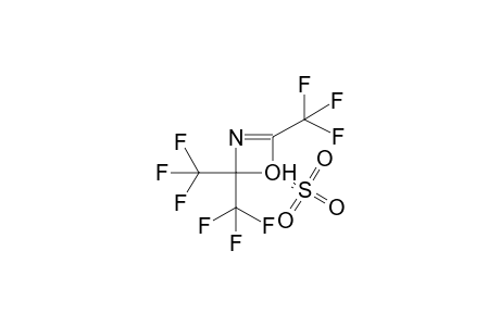 2,4,4-TRIS(TRIFLUOROMETHYL)-1,3-OXAZETAN ADDUCT WITH SULPHUR TRIOXIDE