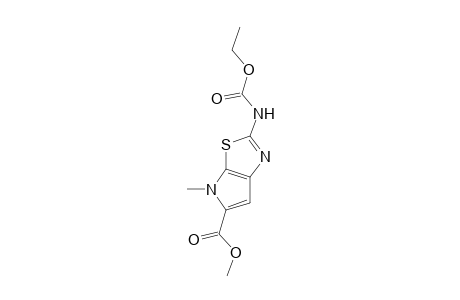 5-carboxy-6-methyl-6H-pyrrolo[3,2-d]thiazole-2-carbamic acid, 2-ethyl 5-methyl ester