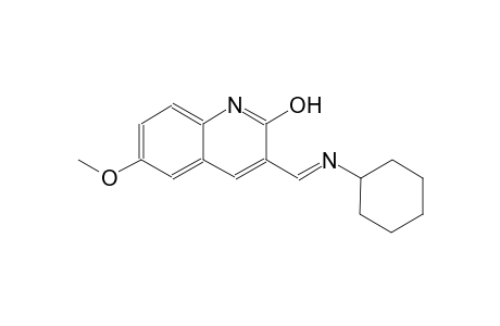 3-[(E)-(cyclohexylimino)methyl]-6-methoxy-2-quinolinol