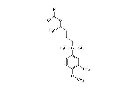 6-(4-methoxy-m-tolyl)-6-methyl-2-heptanol, formate
