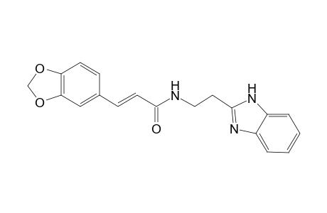 2-propenamide, N-[2-(1H-benzimidazol-2-yl)ethyl]-3-(1,3-benzodioxol-5-yl)-, (2E)-