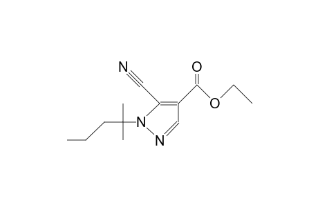 5-cyano-1-(1,1-dimethylbutyl)pyrazole-4-carboxylic acid ethyl ester