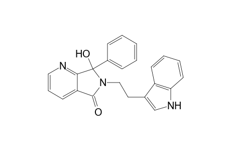 5H-Pyrrolo[3,4-b]pyridin-5-one, 6,7-dihydro-7-hydroxy-6-[2-(1H-indol-3-yl)ethyl]-7-phenyl-