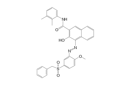 2-Naphthalenecarboxamide, N-(2,3-dimethylphenyl)-3-hydroxy-4-[[2-methoxy-5-[(phenylmethyl)sulfonyl]phenyl]azo]-