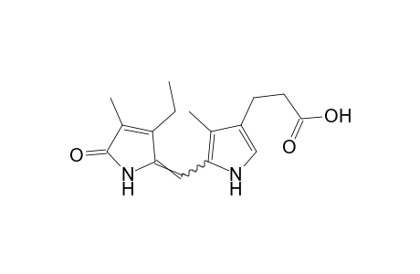 5-[(3-ethyl-4-methyl-5-oxo-3-pyrrolin-2-ylidene)methyl]-4-methyl-3-pyrrolepropionic acid