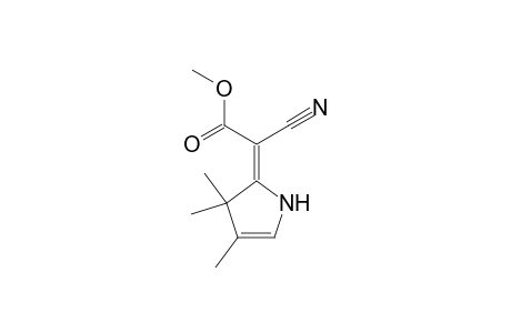 Cyano[3,3,4-trimethyl-1,3(2H)-dihydropyrrol-2-ylidene]acetic acid, methyl ester