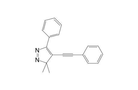 3,3-dimethyl-5-phenyl-4-(2-phenylethynyl)pyrazole