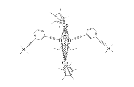 CP*CO-[2,3-ET2C2B3H-4,6-[CC-(3-TMSCCC6H4)]-(2)]-CO-CP*