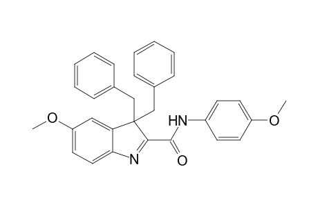 3,3-dibenzyl-5-methoxy-3H-indole-2-carbox-p-anisidide
