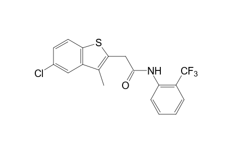 5-CHLORO-3-METHYL-alpha,alpha,alpha-TRIFLUOROBENZO[b]THIOPHENE-2-ACETO-o-TOLUIDIDE