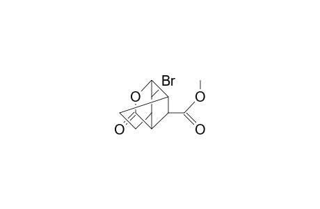 Methyl-(2sr, 7RS)-2-brom-4-oxa-5-oxotricyclo-[4.4.0.0(3,8)]-decan-7-carboxylate