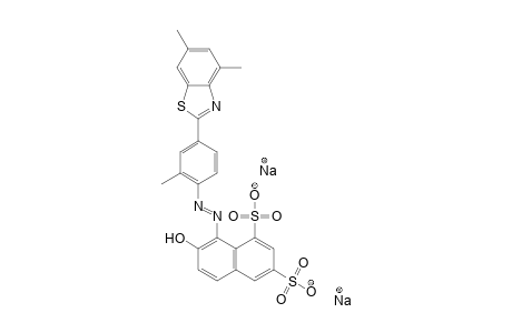 1,3-Naphthalenedisulfonic acid, 8-[[4-(4,6-dimethyl-2-benzothiazolyl)-2-methylphenyl]azo]-7-hydroxy-, disodium salt