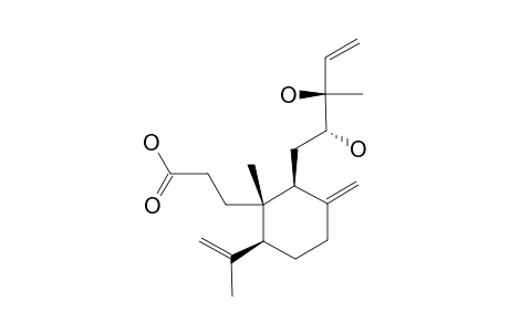 3,4-SECO-12R,13S-DIHYDROXY-4(18),8(17),14(15)-LABDATRIEN-3-OIC-ACID