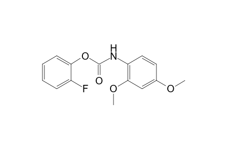 (2,4-Dimethoxyphenyl)carbamic acid 2-fluorophenyl ester