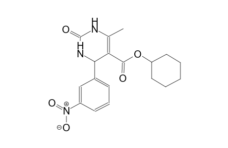 5-pyrimidinecarboxylic acid, 1,2,3,4-tetrahydro-6-methyl-4-(3-nitrophenyl)-2-oxo-, cyclohexyl ester