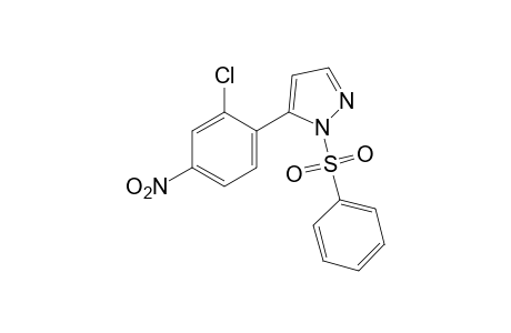 5-(2-chloro-4-nitrophenyl)-1-(phenylsulfonyl)pyrazole