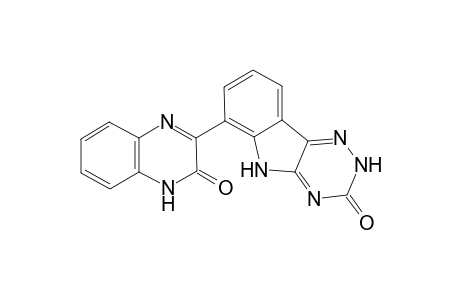 6-(3'-Oxo-3',4'-dihydroquinoxalin-2'-yl)-2,5-dihydro-(1,2,4)-triazino[5,6-b]indol-3-one