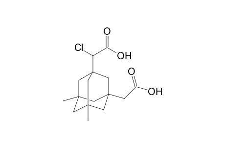 alpha-chloro-5,7-dimethyl-1,3-adamantanediacetic acid