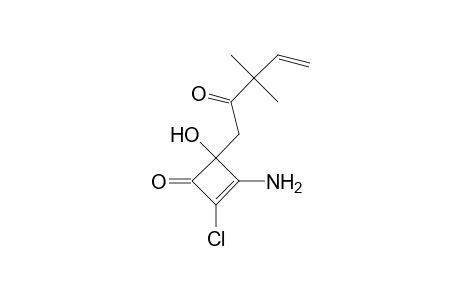 3-Amino-2-2chloro-4-(3,3-dimethyl-2-oxo-4-pentenyl)-4-hydroxy-2-cyclobutenone