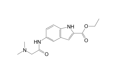 ETHYL-5-[2-(DIMETHYLAMINO)-ACETYLAMINO]-1H-INDOLE-2-CARBOXYLATE