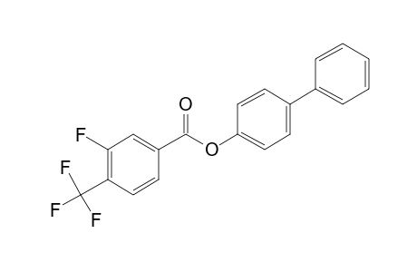 3-Fluoro-4-trifluoromethylbenzoic acid, 4-biphenyl ester