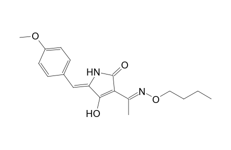 (Z)-3-((E)-1-(butoxyimino)ethyl)-4-hydroxy-5-(4-methoxybenzylidene)-pyrroline-2-one