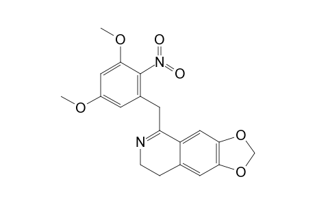 1-[(2-Nitro-3,5-dimethoxyphenyl)-methyl]-6,7-methylenedioxy-3,4-dihydroisoquinoline