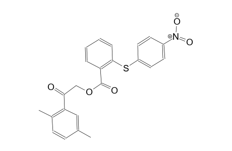 benzoic acid, 2-[(4-nitrophenyl)thio]-, 2-(2,5-dimethylphenyl)-2-oxoethyl ester